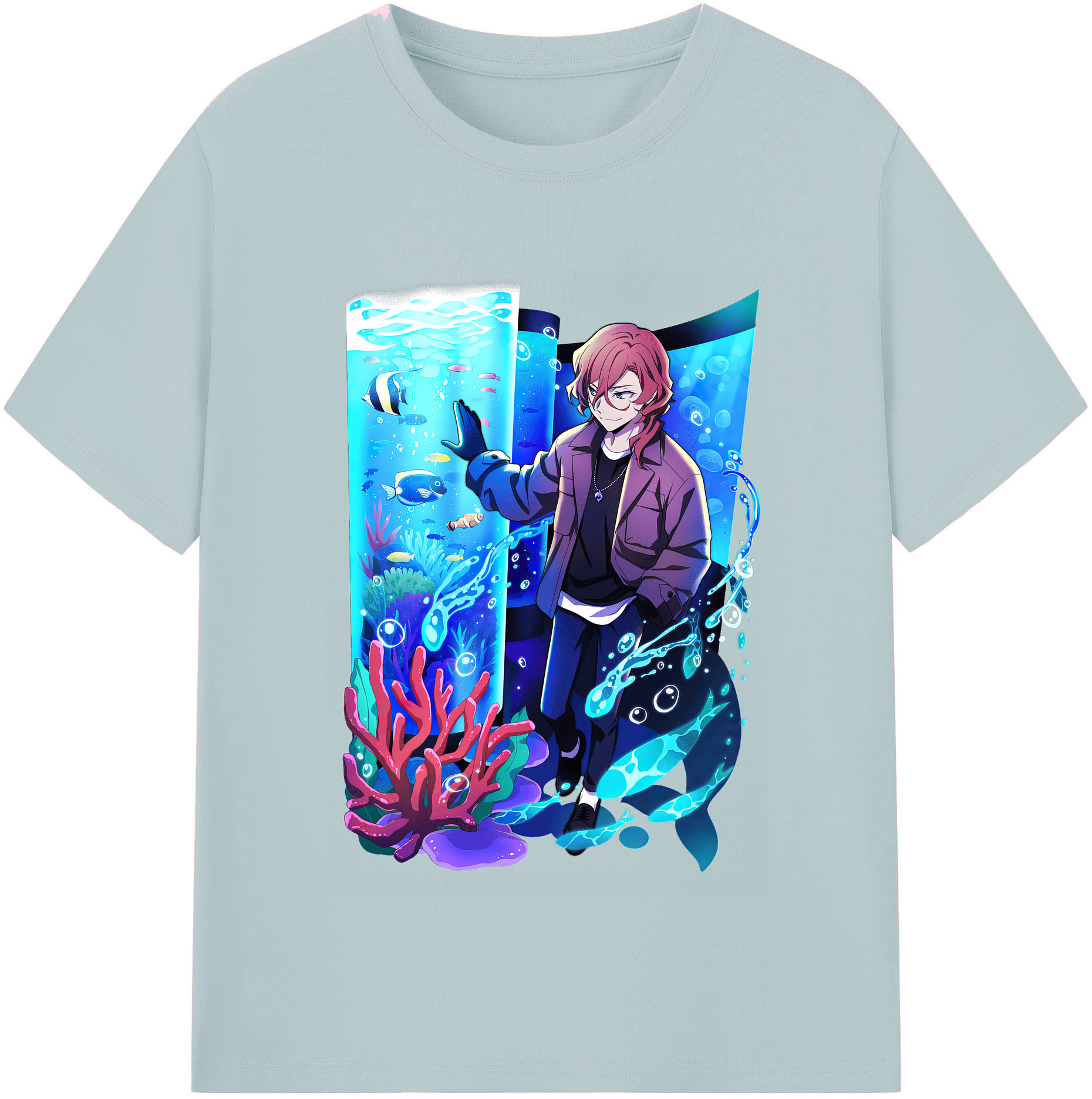 （画像用） 文豪ストレイドッグス Bungo Stray Dogs 綿100％半袖Tシャツ（フロントプリント）